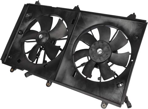 Radiator Cooling Fan Assembly Compatible with 2003 2004 2005 2006 2007 for Honda for Accord 2.4L, Black Radiator Fan Direct Fit Replacement for Engine Cooling Fan in Saudi Arabia