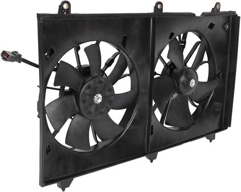 Radiator Cooling Fan Assembly Compatible with 2003 2004 2005 2006 2007 for Honda for Accord 2.4L, Black Radiator Fan Direct Fit Replacement for Engine Cooling Fan in Saudi Arabia