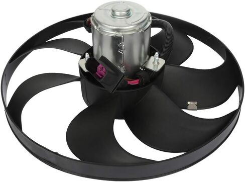 Cooling Fan Assembly Compatible with 1999-2006 for Volkswagen for Golf 1.9L 1999-2005 for Volkswagen for Jetta 2.0L, Black Radiator Fan Direct Fit Replacement for Engine Cooling Fan in Saudi Arabia