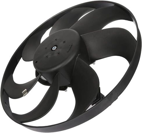 Cooling Fan Assembly Compatible with 1999-2006 for Volkswagen for Golf 1.9L 1999-2005 for Volkswagen for Jetta 2.0L, Black Radiator Fan Direct Fit Replacement for Engine Cooling Fan in Saudi Arabia