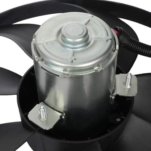 Cooling Fan Assembly Compatible with 1999-2006 for Volkswagen for Golf 1.9L 1999-2005 for Volkswagen for Jetta 2.0L, Black Radiator Fan Direct Fit Replacement for Engine Cooling Fan in Saudi Arabia