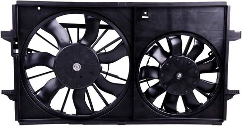 Cooling Fan Assembly Compatible with 2008-2012 for Chevrolet for Malibu 2.4L 2008-2009 for Saturn for Aura 2.4L, Black Radiator Fan Direct Fit Replacement for Engine Cooling Fan in Saudi Arabia