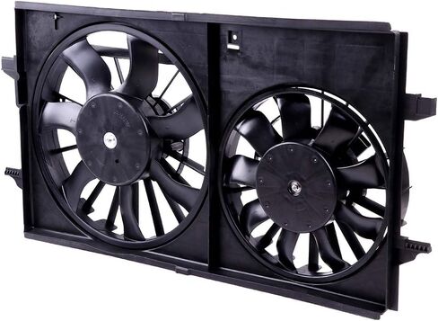 Cooling Fan Assembly Compatible with 2008-2012 for Chevrolet for Malibu 2.4L 2008-2009 for Saturn for Aura 2.4L, Black Radiator Fan Direct Fit Replacement for Engine Cooling Fan in Saudi Arabia