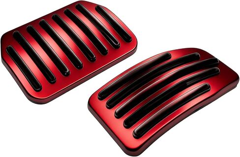 Car Brake Pedal Covers Clutch Foot Pedal Pads Set for 2016-2026 Tesla Model Y Model 3, Aluminum Non-Slip Performance Accelerator Treadle Extenders Brake Accessories Replacement (Red) in Saudi Arabia