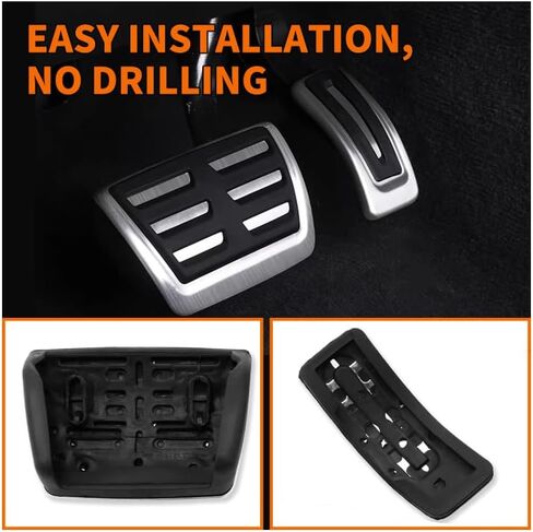 غطاء دواسة مسند قدم فرامل الغاز متوافق مع Q7 Q8 2017-2025، متوافق مع بورش كايين 2020-2024، متوافق مع ملحقات طوارق 2019-2024 بدون مثقاب in Kuwait