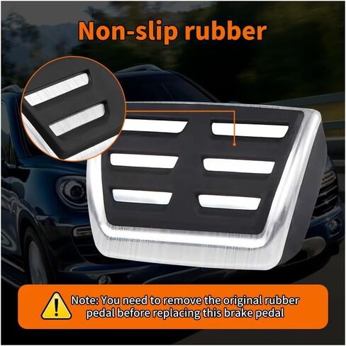 غطاء دواسة مسند قدم فرامل الغاز متوافق مع Q7 Q8 2017-2025، متوافق مع بورش كايين 2020-2024، متوافق مع ملحقات طوارق 2019-2024 بدون مثقاب in Kuwait