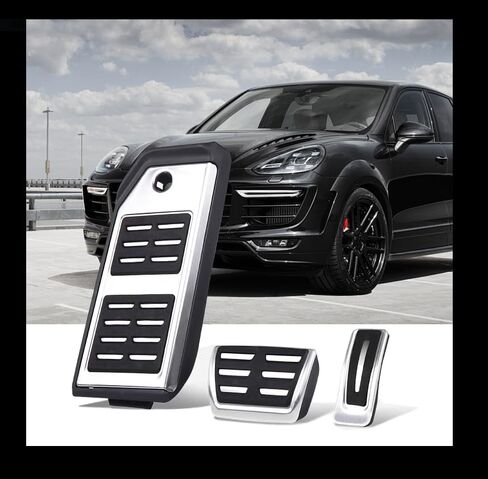 غطاء دواسة مسند قدم فرامل الغاز متوافق مع Q7 Q8 2017-2025، متوافق مع بورش كايين 2020-2024، متوافق مع ملحقات طوارق 2019-2024 بدون مثقاب in Kuwait