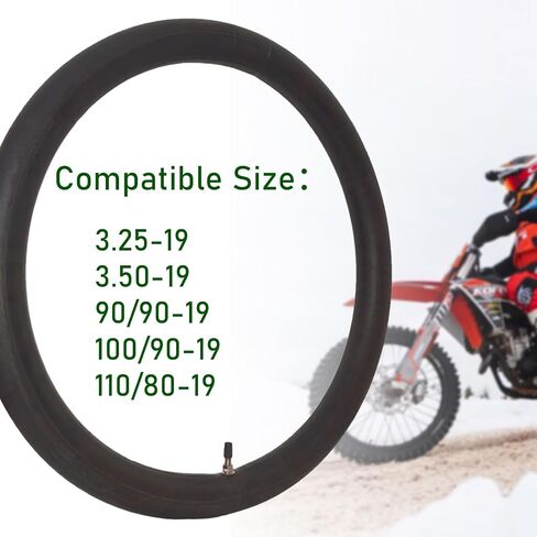 2-Pack 3.25/3.50-19 Inner Tube 100/90-19 90/90-19 Replacement Inner Tube 3.25-19 3.50-19 Tube Straight Valve Stem in Kuwait