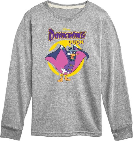 Disney Darkwing Duck - الشعار الأصلي - تي شيرت برسومات بأكمام طويلة للأطفال والشباب in Saudi Arabia