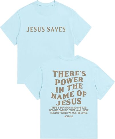 BeWithYou Christian Shirts for Kids Boys Jesus Saves Shirt Religious Faith Tshirt Inspirational Bible Verse Graphic Tee Tops in Saudi Arabia