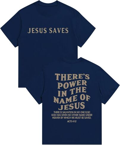 BeWithYou Christian Shirts for Kids Boys Jesus Saves Shirt Religious Faith Tshirt Inspirational Bible Verse Graphic Tee Tops in Saudi Arabia