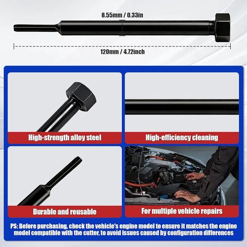 GM-52074 EN-52074 مخرطة التجويف المتوهجة، متوافقة مع محركات الديزل 6.6L L5P 3.0L LM2 LZ0 Duramax، مزيل الكربون المتوهج، بديل لـ Kent-Moore OTC-7223 in Kuwait