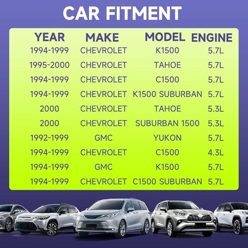 مكيف هواء UIU مكثف متوافق مع Chevy K1500 5.7L 1994-1999، Tahoe 5.7L 1995-2000، C1500 5.7L 1994-1999، K1500 Suburban 5.7L 1994-1999، Tahoe 5.3L 2000، C1500 4.3 لتر 1994-1999 والمزيد 4720 in Saudi Arabia