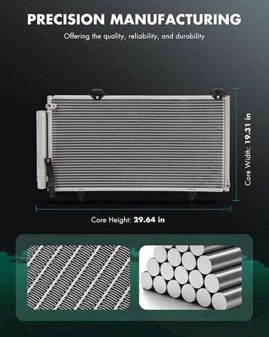 SCITOO Condenser Compatible with 2005-2006 for Scion for xA 1.5L 2005-2006 for Scion for xB 1.5L, Automotive Replacement AC Condensers in Saudi Arabia
