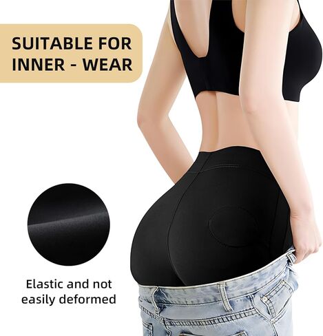 ملابس داخلية لليوجا للسيدات EMS SuperPower قصيرة عالية الضغط للتحكم في البطن باللون الأسود in Kuwait
