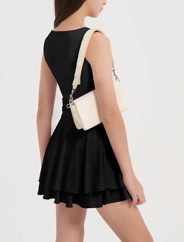 EXARUS Girls Dress Padded Long Sleeve/Sleeveless Teen Summer Easter Flowy Layered Ruffle Ruched Mini Casual Dresses in Saudi Arabia