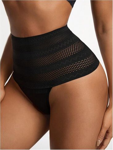 OYOANGLE Women's Mesh Sheer Hipster Booty Shapewear Panties Tummy Control Brief Underwear in Saudi Arabia