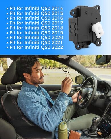 مشغل مزيج الهواء، سخان HVAC، مشغل الباب، الجانب الأيمن مناسب لإنفينيتي Q50 2014-2022، استبدال 277324GA0A، 277324GA0B، 277324GA0C، 277424GF1A جانب الركاب in Saudi Arabia