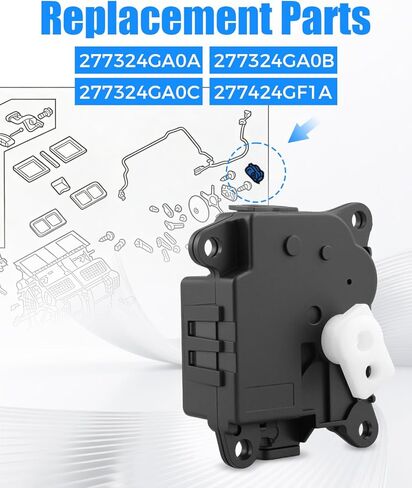 مشغل مزيج الهواء، سخان HVAC، مشغل الباب، الجانب الأيمن مناسب لإنفينيتي Q50 2014-2022، استبدال 277324GA0A، 277324GA0B، 277324GA0C، 277424GF1A جانب الركاب in Saudi Arabia