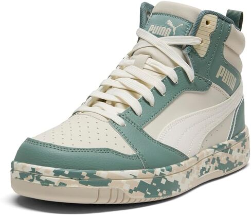 حذاء رياضي رجالي من PUMA Rebound V6 Camo برباط كاجوال - أبيض in Saudi Arabia
