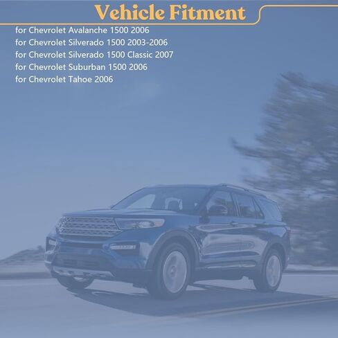 غطاء عجلة لسيارة شيفروليه سيلفرادو 1500 4.3L 4.8L 5.3L 6.0L 2005 2006 ، لسيارة أفالانش 1500 5.3L 2006 ، لسيارة سوبربان 1500 5.3L 6.0L 2006 ، لسيارة تاهو 4.8L 5.3L 2006 in Saudi Arabia