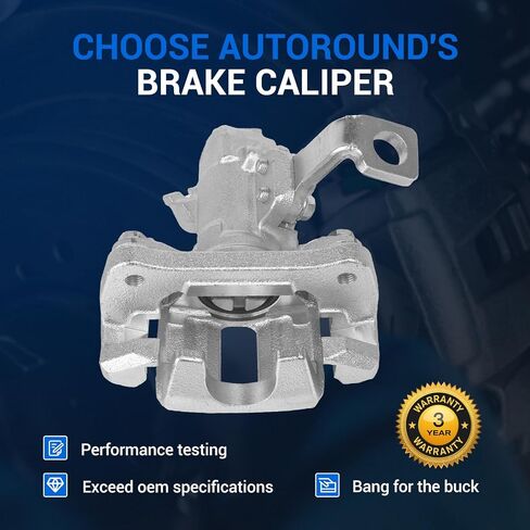 Autoround 19B1557 19B1556 فرجار الفرامل الخلفية مع دعامة مناسبة لـ 1994-2001 Acura Integra، 1992-1995/1999-2000 Honda Civic، 1993-1997 Civic del Sol، كلا جانب السائق والراكب in Kuwait