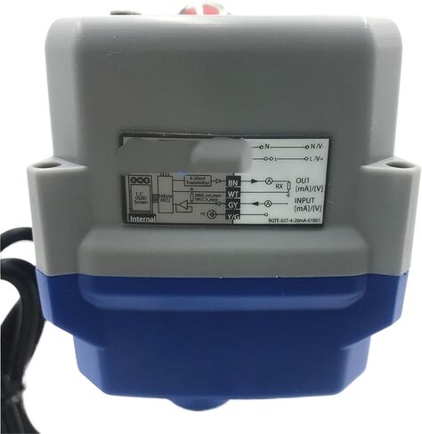 AC220V DC24V DC12V 3/8 "BSP DN10 4-20 MA الفولاذ المقاوم للصدأ 304 ثلاث قطع صمام كروي تنظيمي متناسب بمحرك (AC220V) in Saudi Arabia