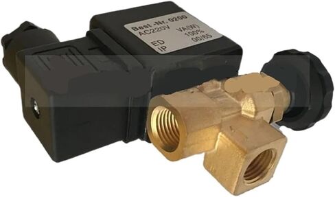 2-Position 2-Way Adjustable Steam Solenoid Valve TJF-08 G1/4" Hot Table Iron Steam Valve Ac220v Dc24v Direct Acting VITON 150℃(24VDC) in Saudi Arabia