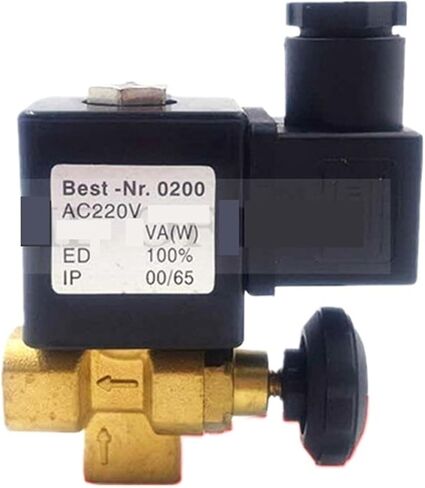 2-Position 2-Way Adjustable Steam Solenoid Valve TJF-08 G1/4" Hot Table Iron Steam Valve Ac220v Dc24v Direct Acting VITON 150℃(24VDC) in Saudi Arabia