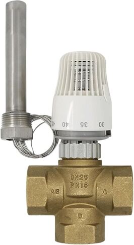 صمام مشعاع ثرموستاتي 30-70 درجة M30 * 1.5 صمام ثلاثي الاتجاه Thermowell DN25 in Saudi Arabia