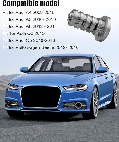 محرك متغير صمام توقيت VVT الملف اللولبي يصلح لأودي A4 A5 A6 Q3 Q5 2009-2016 فولكس فاجن بيتل 2012-2016 فولكس فاجن بيتل CC باسات Eos جولف جيتا تيجوان 2009-2017 استبدال 06H109257A in Saudi Arabia