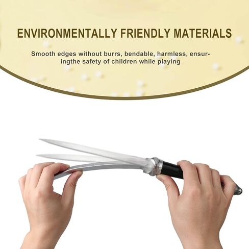 2 قطعة سيف خنجر رغوي مزيف مقاس 14.7 بوصة، سيف لعبة خنجر من إسفنج البولي يوريثان في القرون الوسطى، ملحقات لعبة خناجر رن فير للبالغين والأطفال in Kuwait