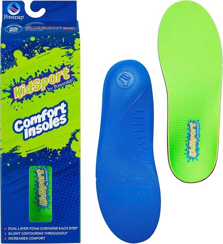 Powerstep Shoe's KidSport Insole, green/blue in Saudi Arabia