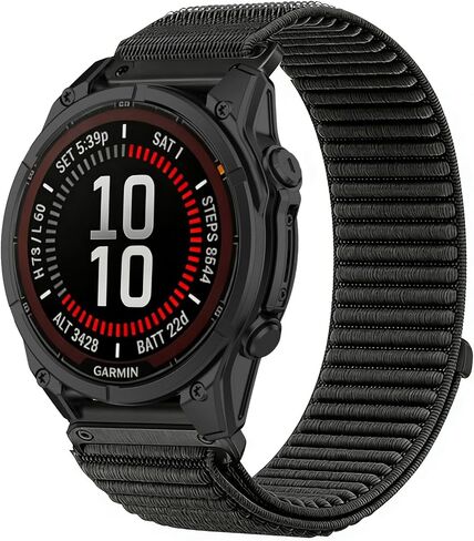 Harikiri 20mm 22mm 26mm Nylon Bands for Garmin Fenix 8/7/6/5/7S/7X/7s Pro/7 Pro/7X Pro/Fenix E Soft Elastic Adjustable Quick Release Elastic Nylon Straps Replacement Wristband for Men Women in Kuwait