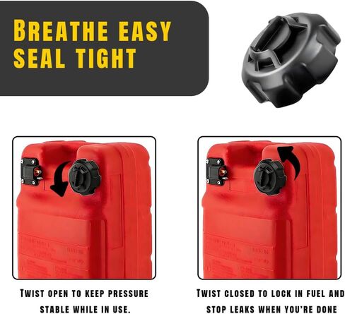 غطاء غاز للتهوية اليدوية من Anpher متوافق مع خزان غاز القارب المحمول ذو الطراز القديم...621501-10 قطع غيار خزان غاز تيمبو، أسود in Kuwait