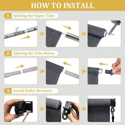 Shade&Beyond مقاس مخصص غطاء دوار خارجي مقاس 88 بوصة عرض × 84 بوصة ارتفاع، ظلال فناء لاسلكية رمادية زرقاء قابلة للطي ستائر خارجية لشرفة العريشة in Saudi Arabia