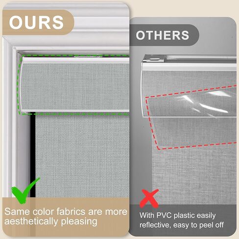 ستائر تعتيم دوارة للنوافذ، قماش كتان، لاسلكي، ستائر دوارة للنوافذ، حماية من الأشعة فوق البنفسجية من القماش العازل الحراري، ظلال النوافذ للمنزل، المكتب، الباب، غرفة النوم، رمادي فاتح، حجم مخصص in Kuwait