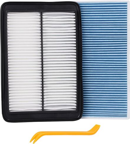 حزمة كومبو لمرشح هواء المحرك وفلتر هواء المقصورة - متوافقة مع Nissan Rogue 2014-2020، Rogue Sport 2017-2022-CF11854&CA11858 in Kuwait