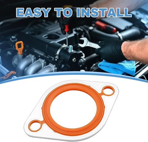 1/8" Aluminum Thermostat Water Neck Housing Gasket for Chevy SBC BBC 265 283 305 327 350 383 396 400 427 454 472 500 Aluminum Carrier + Silicone Thermostat Water Neck Replacement (2) in Saudi Arabia