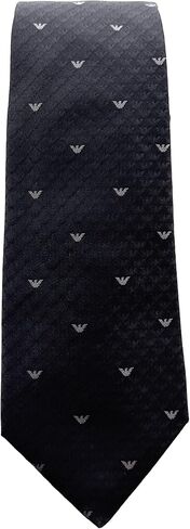 Emporio Armani Grey Armani logo Silk Tie – 3in in Saudi Arabia