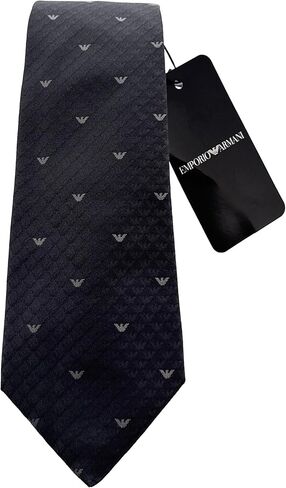 Emporio Armani Grey Armani logo Silk Tie – 3in in Saudi Arabia