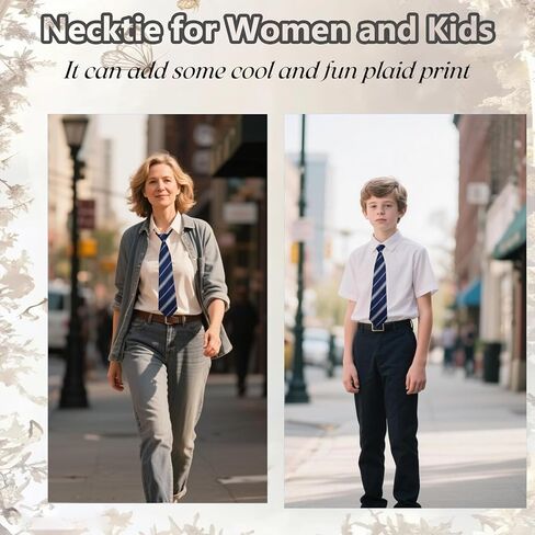 Striped Clip on Tie for Women, Adjustable Pre-tied Womens Tie Uniform Necktie for Office School Daily Party in Saudi Arabia