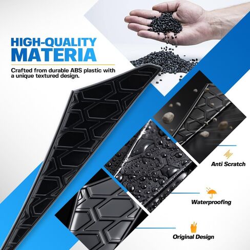 قطعتان من أغطية شارات الضباب الأمامية المتوافقة مع ملحقات 2014-2024 T'0yota 4Runner من البلاستيك ABS وأغطية الشواية الأمامية البلاستيكية ملصقات ديكور لضوء الضباب 4Runner in Kuwait