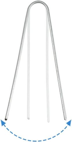 دبابيس المناظر الطبيعية 6 بوصة حصص حديقة مجلفنة 150 حزمة، دبابيس حديقة شديدة التحمل دبابيس سياج مضادة للصدأ أوتاد تأمين أوتاد للنسيج الحاجز أنابيب الري خرطوم الأعشاب in Kuwait