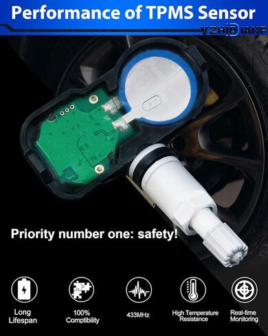 TPMS Tire Pressure Sensor Fit for:-Toyota for:-RAV4 2019-2021 Tacoma 2016-2020 Avalon 2016-2020, for:-Lexus Rx350 2016-2022 ES350 2019-2020, Replace# 4260706030 (Set of 4) in Saudi Arabia