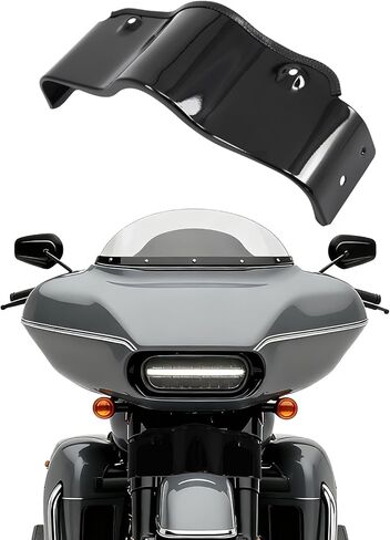 تنورة بحواف سفلية بتصميم جناح الخفاش لسيارة Harley Touring 1996-2013 | تنورة حاجز عاكسة الشكل الخارجي لـ Electra Glide FLHT FLHX Street Glide | أسود in Kuwait