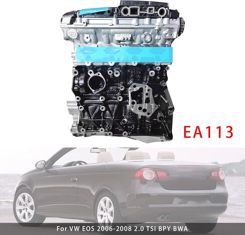 مجموعة كتلة طويلة للمحرك Topteng EA113 - محرك بنزين توربو 2.0T لشركة فولكس فاجن لأودي لسكودا 2004-2008، يناسب موديلات AXX BPY BWA BGB BPG BWE BYK، 4 أسطوانات 2.0 لتر DOHC in Kuwait