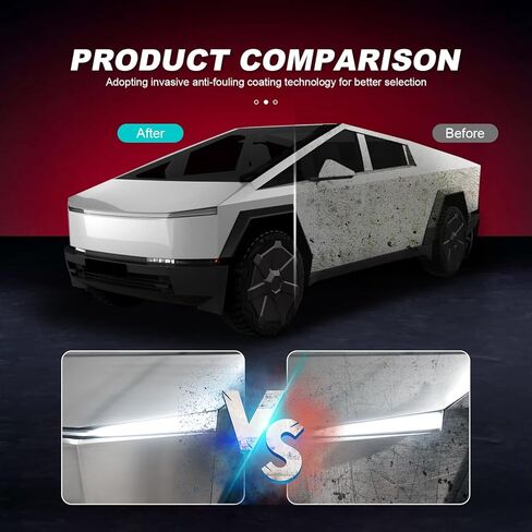 لـ 2024-2026 Tesla Cybertruck PPF Precut Gloss Clear طلاء السيارة طبقة حماية ذاتية الشفاء من مادة TPU HD فيلم حامي الخدش الملحقات الخارجية (غطاء محرك السيارة + حاجز 3 قطع) in Saudi Arabia
