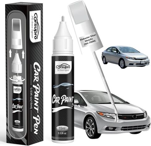 White Orchid Pearl (NH-788P) لقلم طلاء Honda Touch Up، مزيل خدوش السيارة 2 في 1 مع طرف قلم وفرشاة، تطابق دقيق للألوان لإصلاح خدوش طلاء السيارة، إصلاح الرقائق والشقوق بسرعة وسهولة in Kuwait