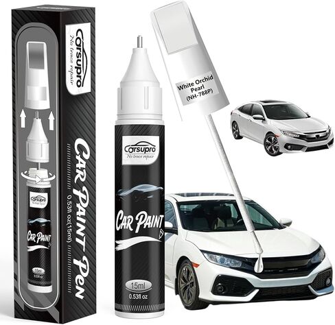 White Orchid Pearl(NH-788P) for Honda Touch Up Paint Pen, 2 in 1 Car Scratch Remover with Pen Tip and Brush, Precise Color Match for Car Paint Scratch Repair, Quickly and Easily Fix Chips and Nicks in Saudi Arabia